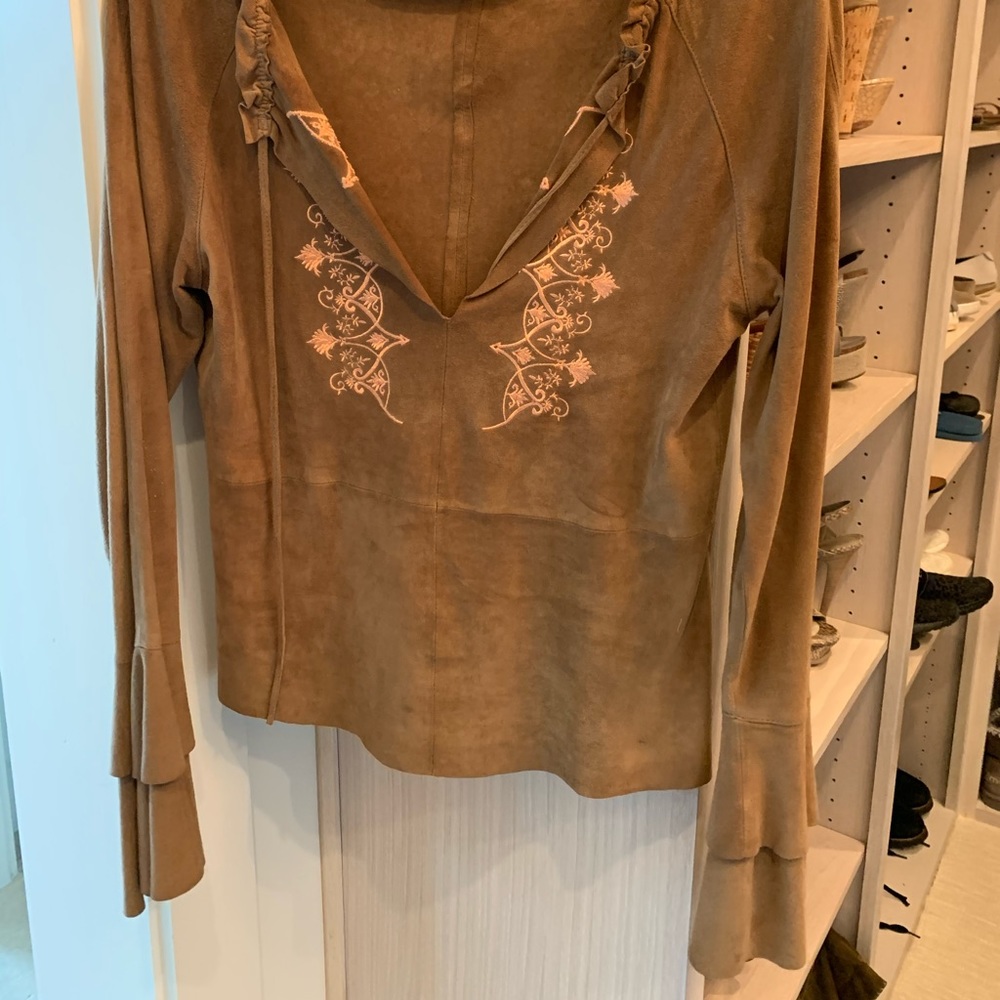 Arden B blouse leather - Picture 4 of 4
